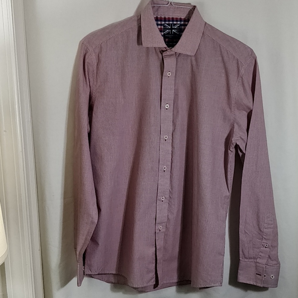 2 Nick Dunn dress shirts 16-16 1/2 34/35 fitted